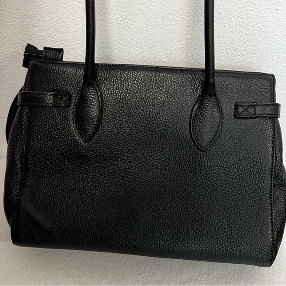 Borse In Pelle Made in Italy Black Leather Handbag - Picture 8 of 8